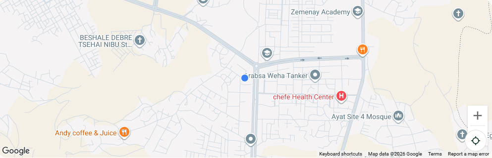 Map of Addis Ababa